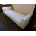 A Contemporary Window Seat/Sofa in Cream Coloured Upholstery, approx 160 x 62 cms.