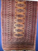 A Hand Knotted Turkmen Rug.