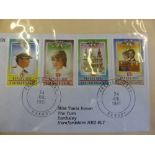 Album of First Day Covers, to commemorate the marriage of Lady Diana Spencer and Prince Charles.