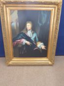 A Contemporary Painting in the 17th Century Style, depicting a nobleman, approx 75 x 100 cms,