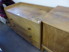 A Gordon Russell Cotswold School Chest of Drawers, three drawers, approx 90 x 46 x 83 cms.