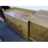 A Gordon Russell Cotswold School Chest of Drawers, three drawers, approx 90 x 46 x 83 cms.