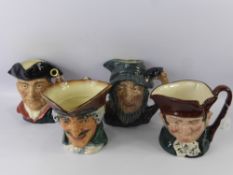 A Miscellaneous Quantity of Royal Doulton Character Jugs, including "Old Charley" D5420, "Rip van