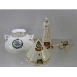 A Collection of Miscellaneous Military Commemorative Porcelain, including twin handled Foley china