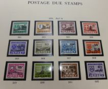 Collection in Two Boxes of Mint Channel Islands Stamps in Nine Albums, with two albums of prestige