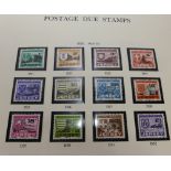 Collection in Two Boxes of Mint Channel Islands Stamps in Nine Albums, with two albums of prestige