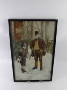 Joan Martin, Nursery Prints, together with a watercolour entitled 'Caught in the Act', approx 31 x