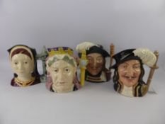 A Miscellaneous Quantity of Royal Doulton Character Jugs, including "Athos" D6439, ""Catherine of