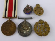 A Miscellaneous Collection of Military Medals, including Great War Medals, a silver medal to L-CPL