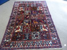 A Hand Knotted Persian Bakhtiari Rug