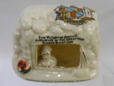 A Commemorative Carlton China Military Dugout, The Victory of Justice Armistice of the Great War