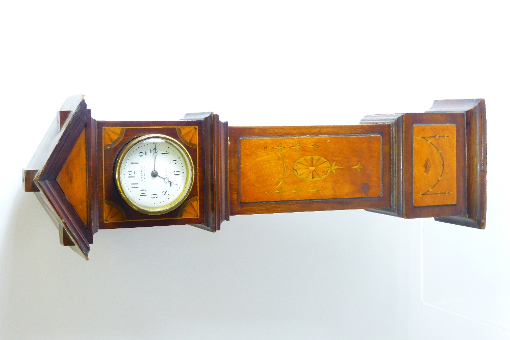 A J.W. Benson Ludgate Hill, London, apprentice miniature long case clock, the clock case with