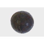 An Antique Stitched Leather Golf Ball.