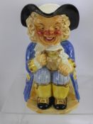 A Clarice Cliff Wilkinson Ltd Large Toby Jug, approx 26 cms high.