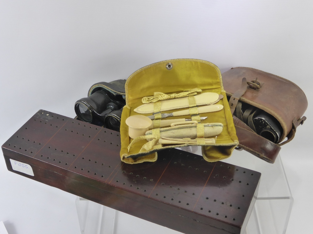 A Quantity of Miscellaneous Items, including Bausch & Lomb binoculars