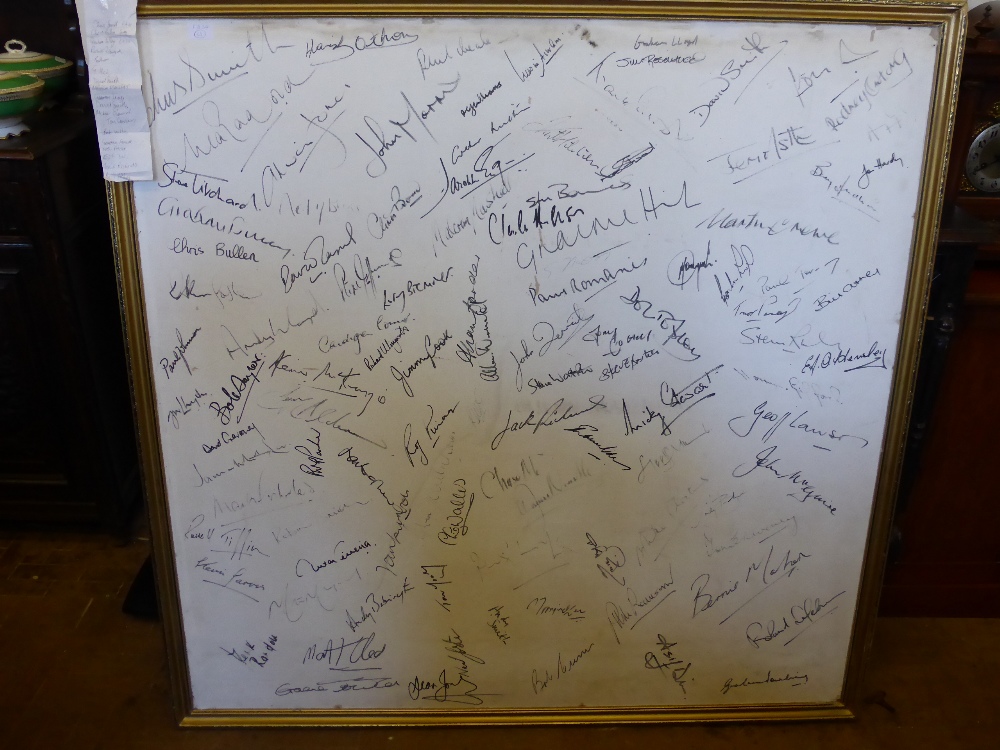 Cricket Memorabilia, a panel with over 100 signatures of World Class Cricketers, including Bob - Image 2 of 4