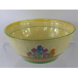 Clarice Cliff "Bizarre" Crocus Bowl, approx 22 cms dia.