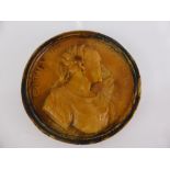 A Circa Grand Tour Plaque, depicting Catharina Medici, circa 1880's, approx 8 cms diameter.