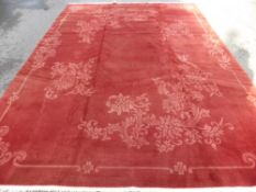 A Hand Knotted Indian Carpet.