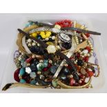 A Collection of Miscellaneous Costume Jewellery, including wrist watches (Gucci lady's Delsin),