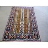 A Hand Knotted Persian Kurdish Rug, approx 180 x 122 cms.