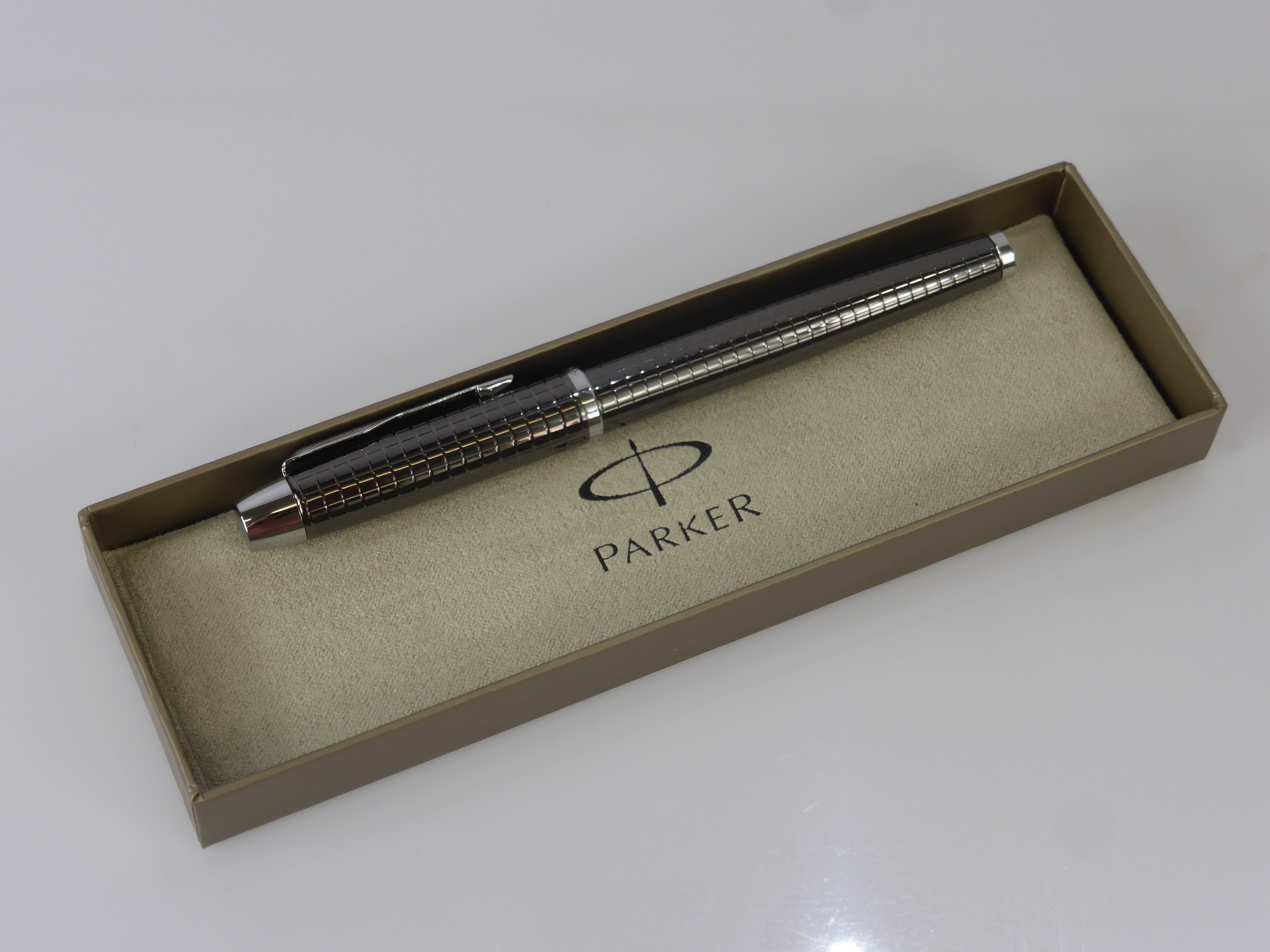 A Black Metal Parker Roller Ball Pen, in original box. - Image 2 of 2