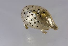 A Silver Pin Cushion, in the form of a hedgehog, stamped 925 mm C.M.E.