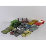 A Collection of Miscellaneous Vintage Model Cars, including "Lesney Austin" 200 gallon water truck