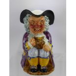 A Clarice Cliff Wilkinson Ltd Large Toby Jug, approx 26 cms high.