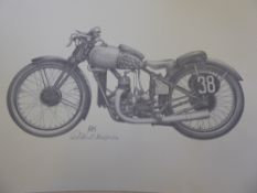 Four Limited Edition Prints, by Dr Helmut Krackowizer "Mister Rudge" from the Motorrad