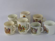 Miscellaneous Royal Commemorative Mugs and Tumblers, including four George VI and Elizabeth, three