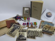 Campaign Stars and Medals awarded to E.W Teers, including 1939-45 Star, France and Germany Star,
