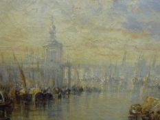 A 19th Century Italian School, Oil on canvas, depicting The Grand Canal, Venice, approx 91 x 60 cms,