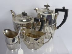 Miscellaneous Silver Plate, including an egg holder with spoons, tea set, muffin dish, pin dish,