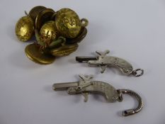Miscellaneous Items, including nine Royal Marine brass naval buttons together with two miniature