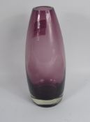 A Finnish Riihimaki Lilac Ovoid Vase, with acid etched signature to base, approx 23 cms