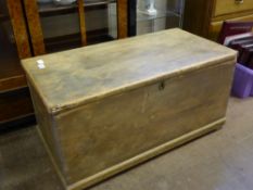 A Vintage Pine Trunk/Blanket Box, approx 90 x 47 cms