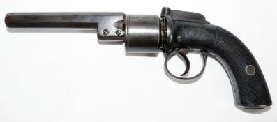 An Antique British 'Laird's Patent' Transitional Revolver c1830. The revolver has a plain