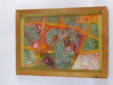 Peter Moore, Contemporary Mixed Media on Japanese paper, original mount and frame, signed and dated,