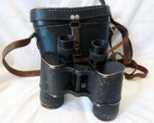 WWII Zeiss 'BLC' Gas Mask 7 x 50 Kriegsmarine Binoculars, in the original case. The binoculars are