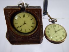 An Antique 'Vesta' Pocket Watch, together with another fine silver lady's pocket watch in the wooden