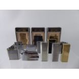 A Quantity of Miscellaneous Lighters, including three Ronson, Collibri, Penguin, Marlboro, Masda,