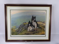 Steven Townsend, a limited edition print nr 454/600 depicting a Labrador and Spaniel amongst