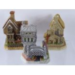 A Quantity of David Winter 'Guild Member' Model Houses, including D1267 Sextons, D1181 Old Iron