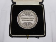 A Silver Metal Medallion, Final Technological Examination awarded by City & Guilds London