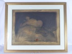 Roy Fairchild-Woodward Limited Edition Print, entitled 'Reclining Nude', approx 74 x 55 cms,