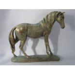 A Contemporary Resin Figure of a Horse, approx 38 x 37 cms