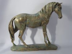 A Contemporary Resin Figure of a Horse, approx 38 x 37 cms