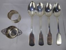 Miscellaneous Silver Commemorative Spoons, monogrammed with dates 1859,1868, 1870 and 1872, one