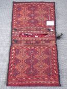 Persian / Kurdish Saddle Bags, approx 136 x 70 cms.